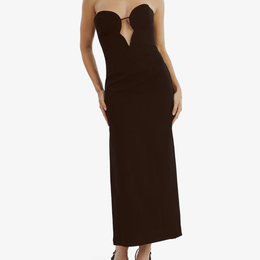 Bardot Eleni Midi Dress In Black - Size 6